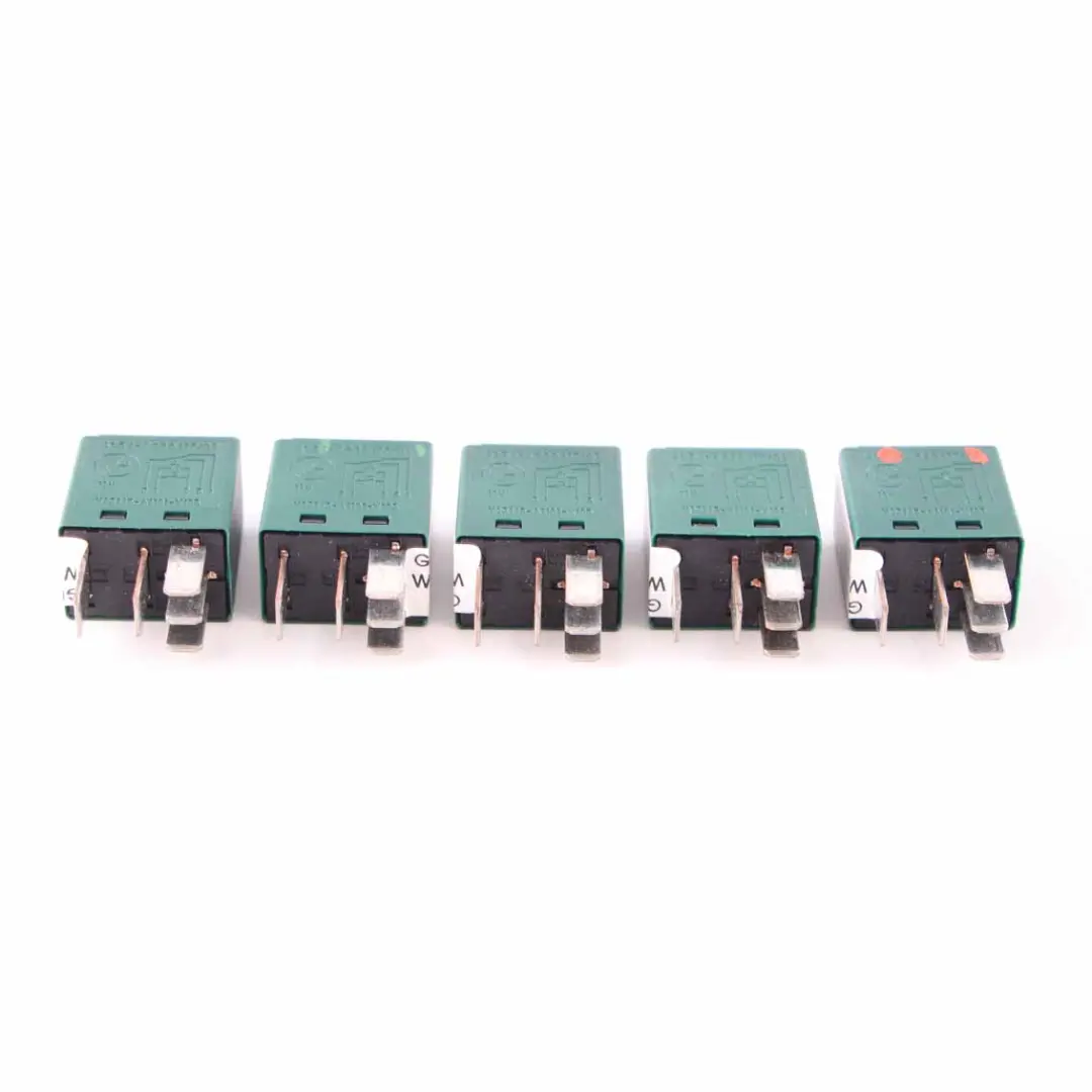 BMW E81 E87 E90 E91 F10 F11 X5 E70 Relay Unit Green Set TYCO 5 Pins - SKU 6980177-3 - Part number 6980177