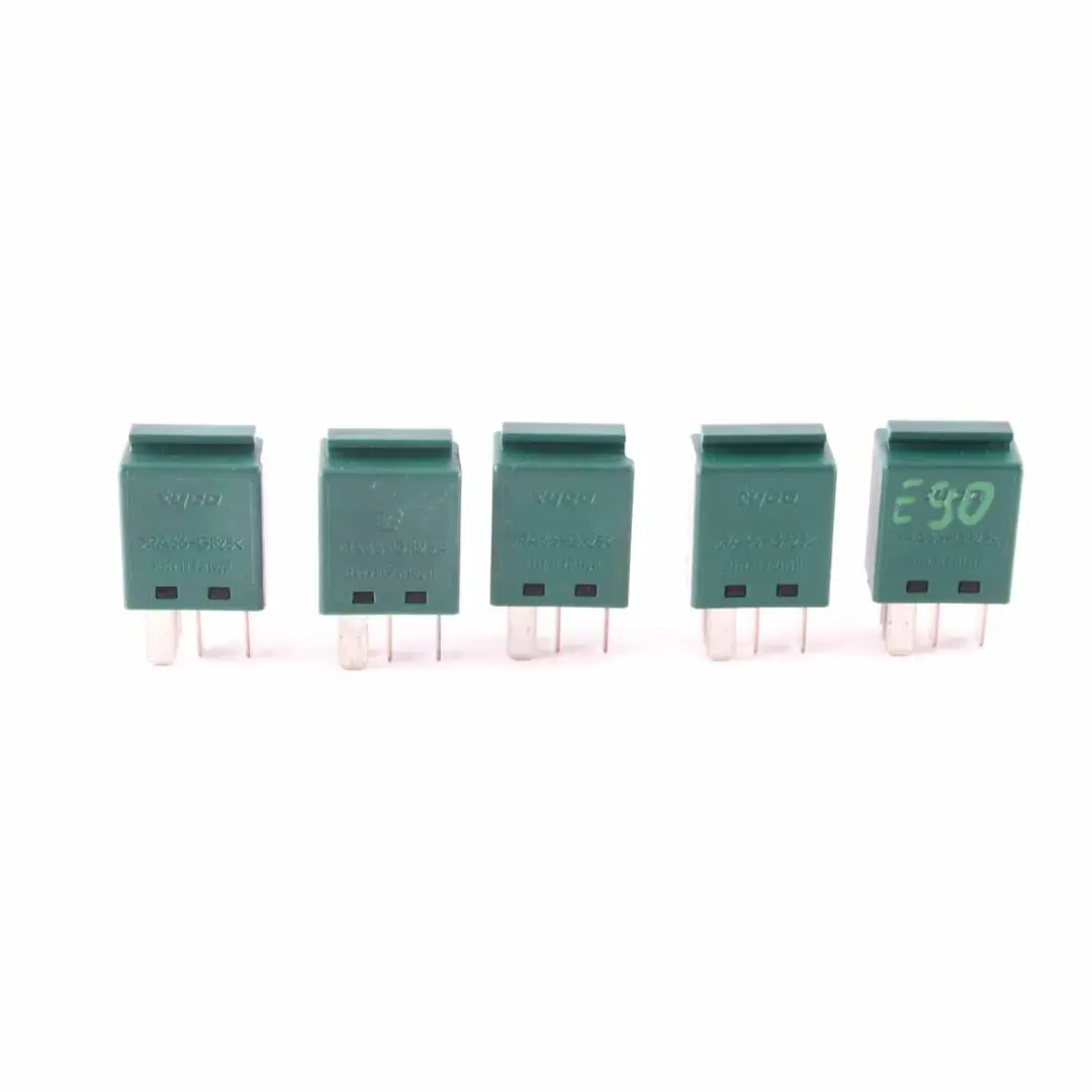 BMW E81 E87 E90 E91 F10 F11 X5 E70 Relay Unit Green Set TYCO 5 Pins - SKU 6980177-3 - Part number 6980177