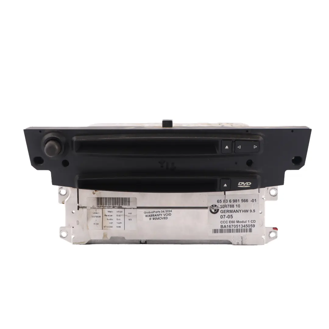 Navigation Head Unit BMW E60 E61 CCC CD Sat Nav Player System Controller to with Part number 6981566 Navigation Head Unit BMW E60 E61 CCC CD Sat Nav Player System Controller - SKU 6981566 - Part number 6981566