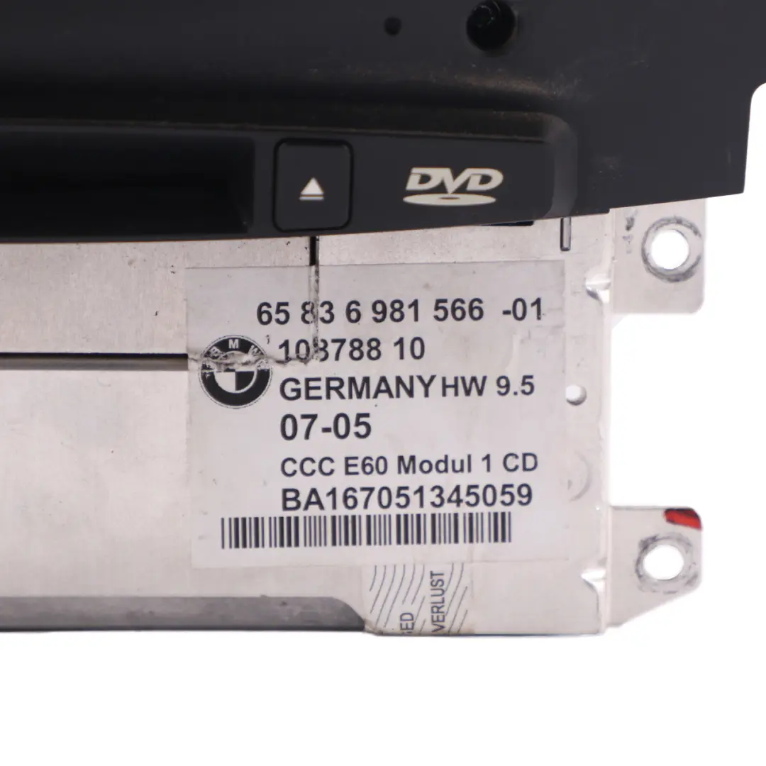 Navigation Head Unit BMW E60 E61 CCC CD Sat Nav Player System Controller to with Part number 6981566 Navigation Head Unit BMW E60 E61 CCC CD Sat Nav Player System Controller - SKU 6981566 - Part number 6981566