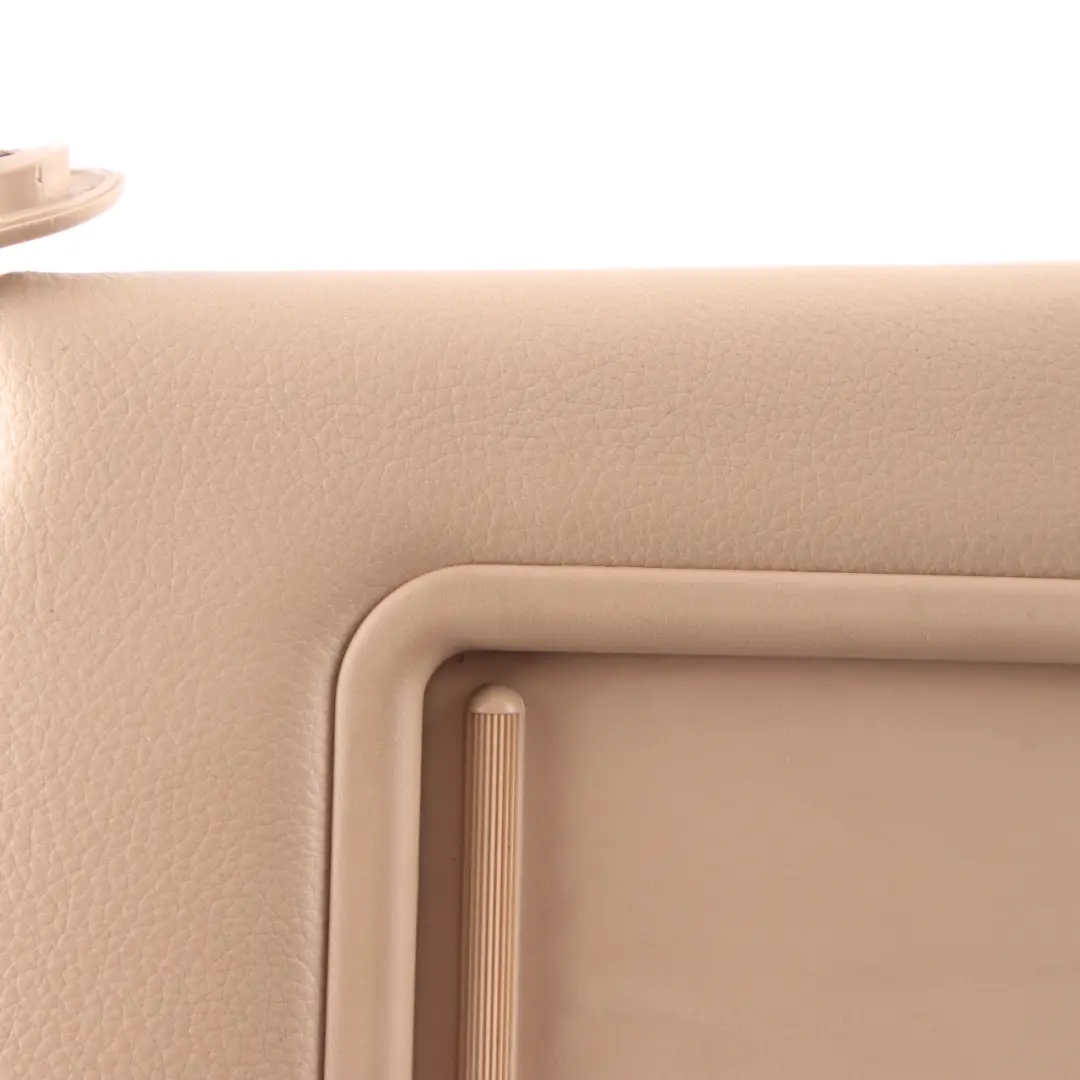 Sun Visor BMW E90 E91 Left N/S Mirror Illuminated Sunvisor Leather Beige to with Part number 6981651 Sun Visor BMW E90 E91 Left N/S Mirror Illuminated Sunvisor Leather Beige - SKU 6981651-1 - Part number 6981651