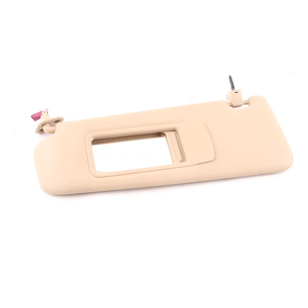 Sun Visor BMW E90 E91 Left N/S Mirror Illuminated Sunvisor Leather Beige to with Part number 6981651 Sun Visor BMW E90 E91 Left N/S Mirror Illuminated Sunvisor Leather Beige - SKU 6981651-1 - Part number 6981651