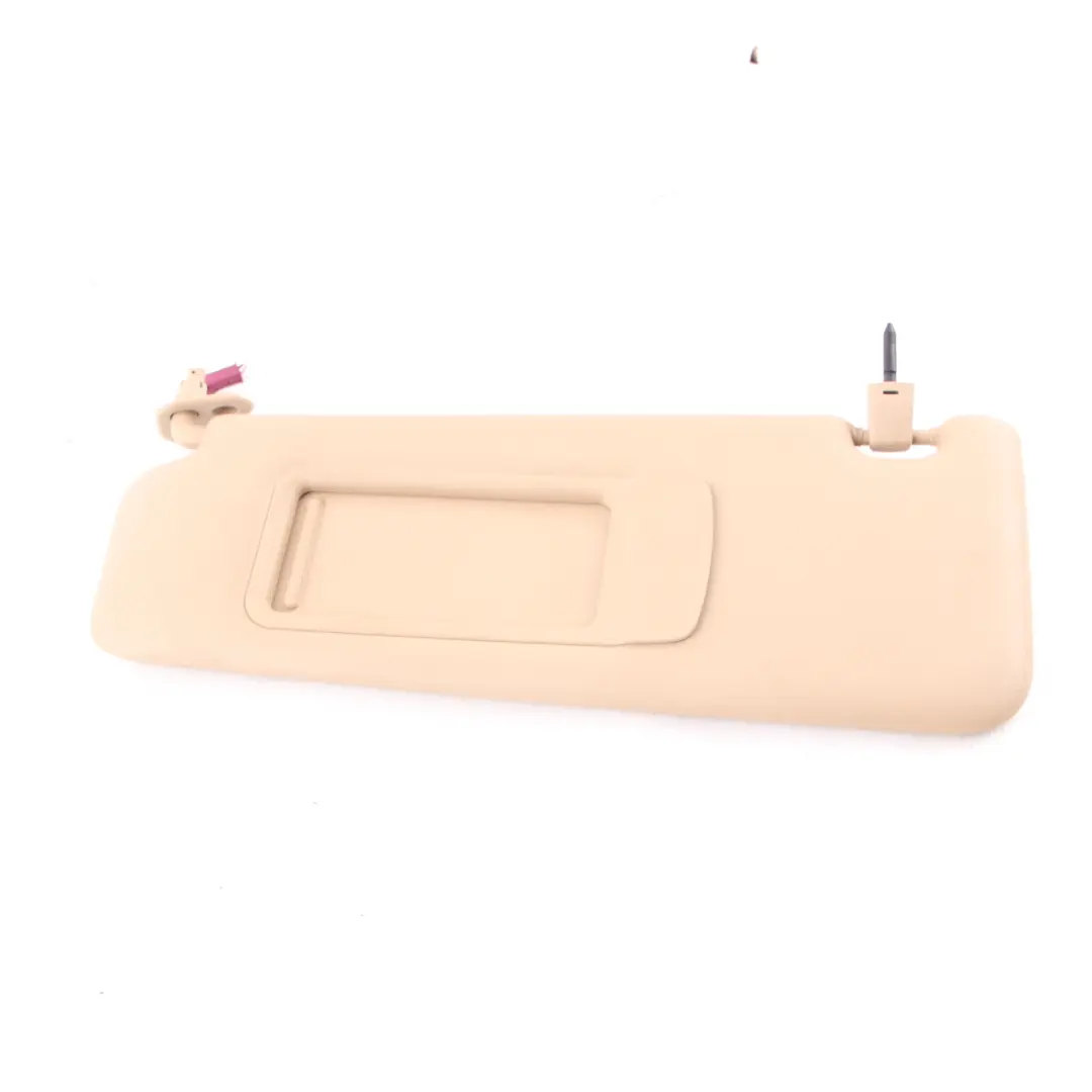 Sun Visor BMW E90 E91 Left N/S Mirror Illuminated Sunvisor Leather Beige to with Part number 6981651 Sun Visor BMW E90 E91 Left N/S Mirror Illuminated Sunvisor Leather Beige - SKU 6981651-1 - Part number 6981651