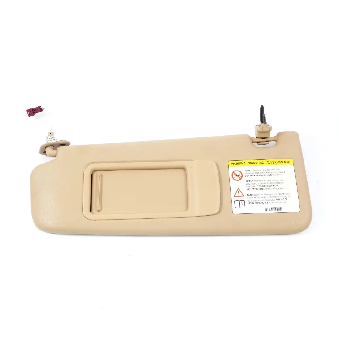 Pare-soleil BMW E90 E91 Rétroviseur Gauche Illuminé Beige pour à propos du numéro de pièce 6981651 Pare-soleil BMW E90 E91 Rétroviseur Gauche Illuminé Beige - SKU 6981651 - Numéro de pièce 6981651