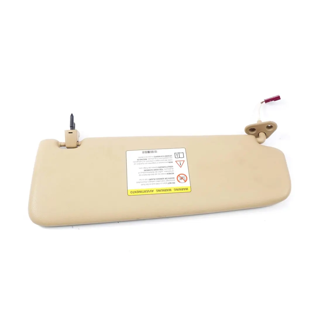 Sonnenblende mit Spiegel Beleuchtet Links Beige für BMW E90 E91 mit Teilenummer 6981651 BMW E90 E91 Sonnenblende mit Spiegel Beleuchtet Links Beige - SKU 6981651 - Teilenummer 6981651