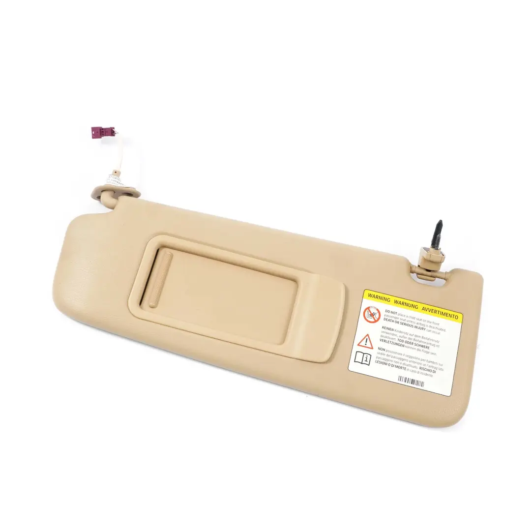 Pare-soleil BMW E90 E91 Rétroviseur Gauche Illuminé Beige pour à propos du numéro de pièce 6981651 Pare-soleil BMW E90 E91 Rétroviseur Gauche Illuminé Beige - SKU 6981651 - Numéro de pièce 6981651
