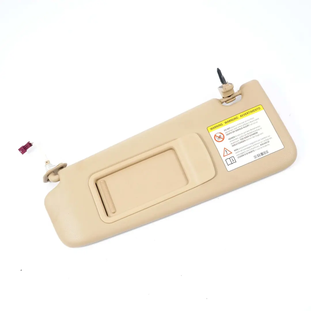 Sonnenblende mit Spiegel Beleuchtet Links Beige für BMW E90 E91 mit Teilenummer 6981651 BMW E90 E91 Sonnenblende mit Spiegel Beleuchtet Links Beige - SKU 6981651 - Teilenummer 6981651