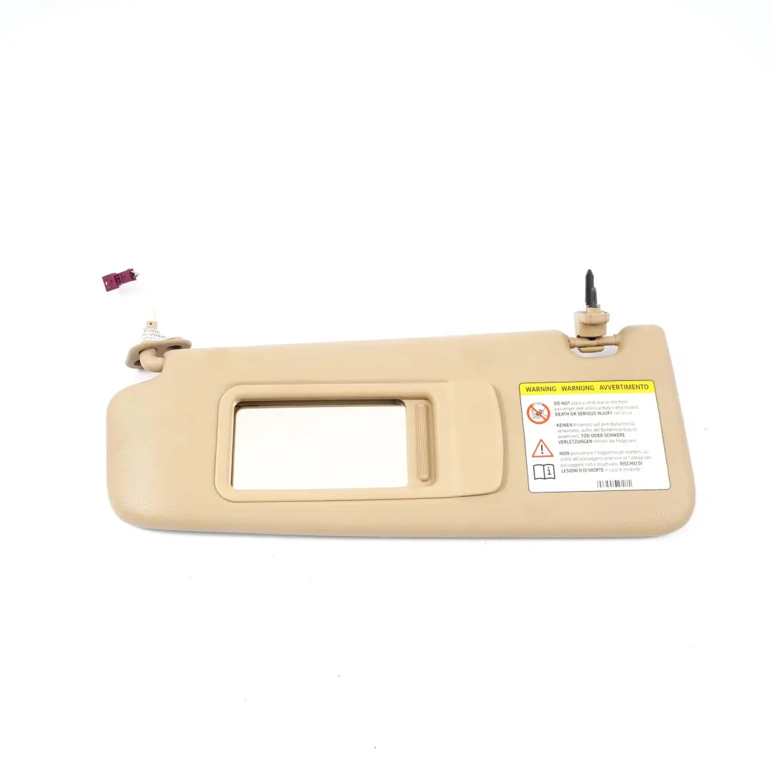 ParasolBMW E90 E91 Espejo Izquierdo Iluminado Beige para con número de pieza 6981651 ParasolBMW E90 E91 Espejo Izquierdo Iluminado Beige - SKU 6981651 - Número de pieza 6981651