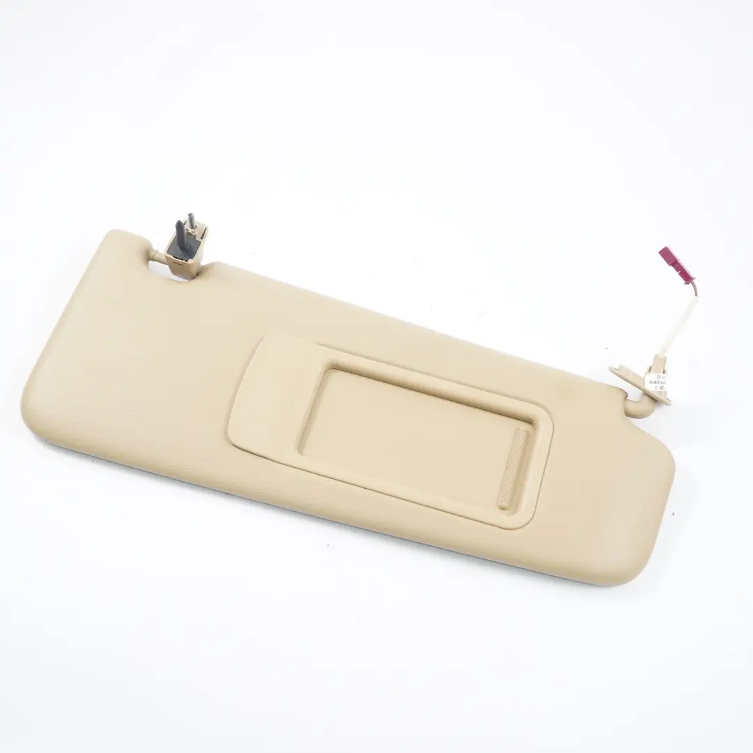 Parasol Con Espejo Derecho Panel De Cubierta De Cuero Beige para BMW E90 E91 con número de pieza 6981652 BMW E90 E91 Parasol Con Espejo Derecho Panel De Cubierta De Cuero Beige - SKU 6981652 - Número de pieza 6981652