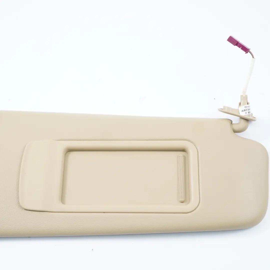 BMW E90 E91 Parasol Con Espejo Derecho Panel De Cubierta De Cuero Beige - SKU 6981652 - Número de pieza 6981652