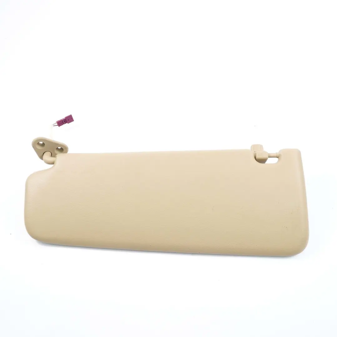 BMW E90 E91 Sun Visor With Mirror Right O/S Covering Panel Leather Beige - SKU 6981652 - Part number 6981652