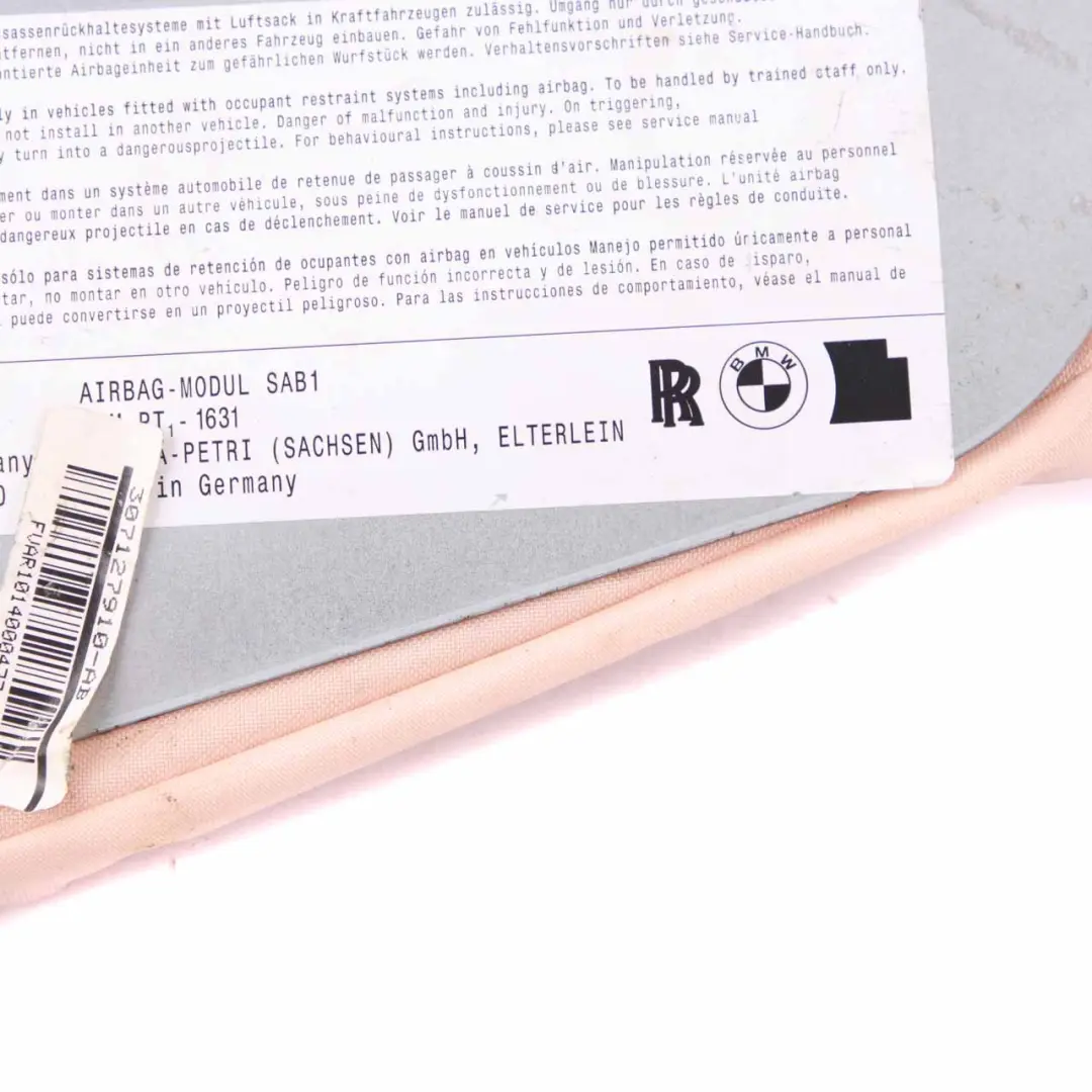  Module D'Air De Siège Avant Droit BMW F01 F02 Côté Siège 7239718 - SKU 6981788 - Numéro de pièce 6981788