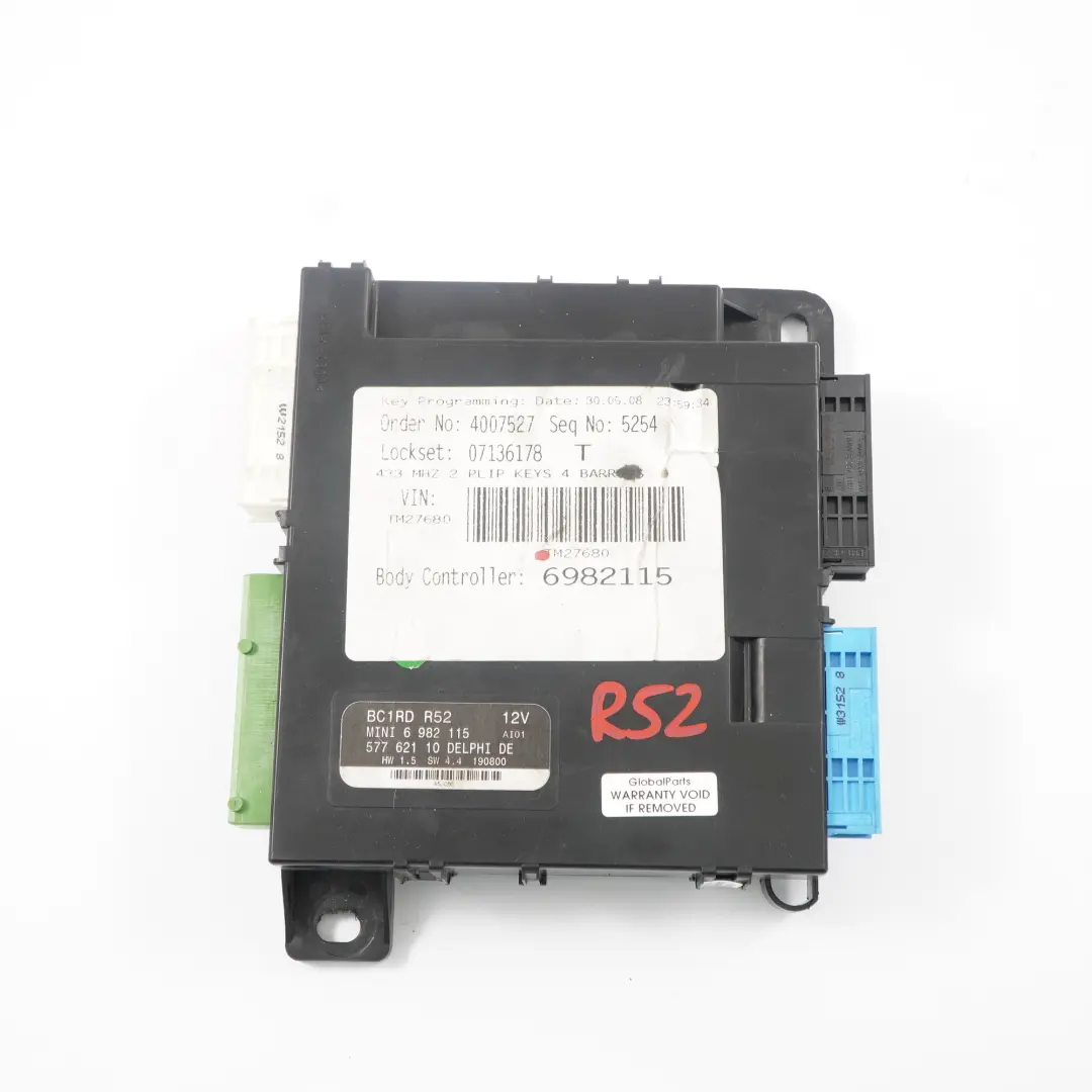 Modulo Basico De Unidad Control De La Carroceria BCM para Mini R52 con número de pieza 6982115 Mini R52 Modulo Basico De Unidad Control De La Carroceria BCM - SKU 6982115 - Número de pieza 6982115