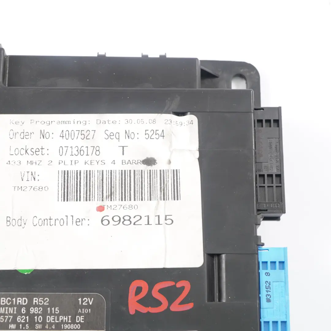 Moduł Sterownik Komfortu BCM Komputer Karoserii do Mini R52 o numerze 6982115 Mini R52 Moduł Sterownik Komfortu BCM Komputer Karoserii - SKU 6982115 - Numer Części 6982115