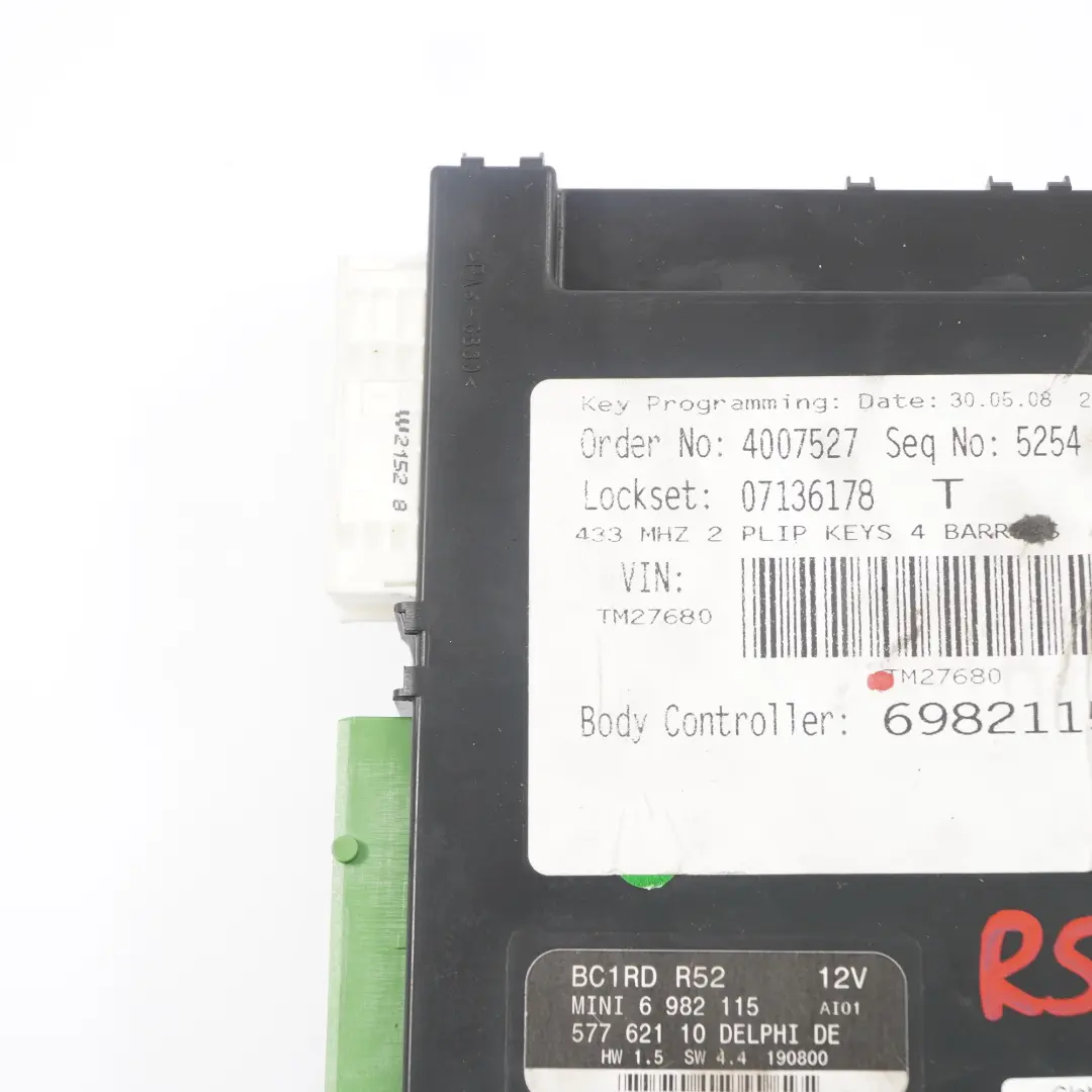 Karosserie Steuergerät Basis Modul BCM für Mini R52 mit Teilenummer 6982115 Mini R52 Karosserie Steuergerät Basis Modul BCM - SKU 6982115 - Teilenummer 6982115