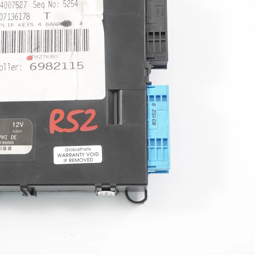 Body Control Unit Basic Module BCM to Mini R52 Cabrio with Part number 6982115 Mini R52 Cabrio Body Control Unit Basic Module BCM - SKU 6982115 - Part number 6982115