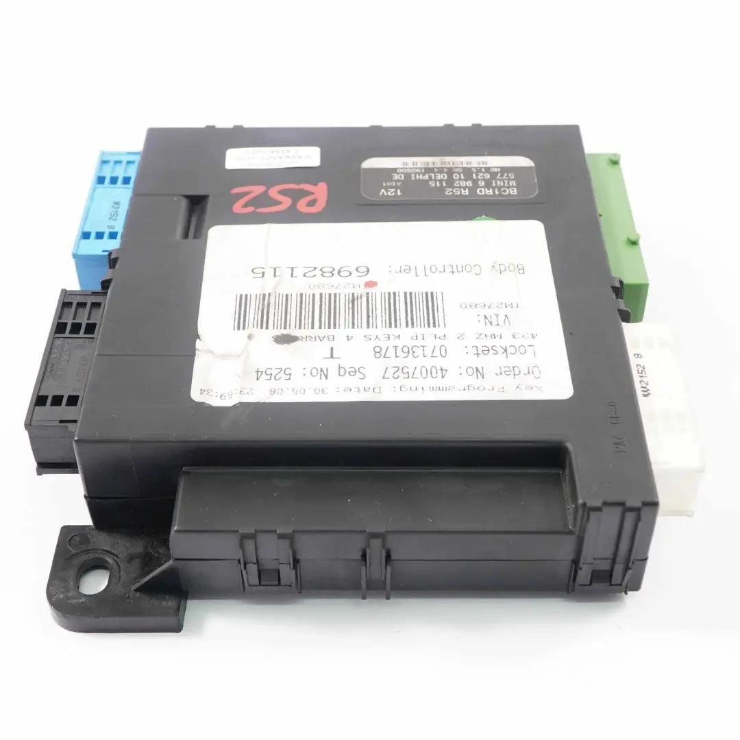Module Base De Unité De Commande De Carrosserie BCM pour Mini R52 à propos du numéro de pièce 6982115 Mini R52 Module Base De Unité De Commande De Carrosserie BCM - SKU 6982115 - Numéro de pièce 6982115
