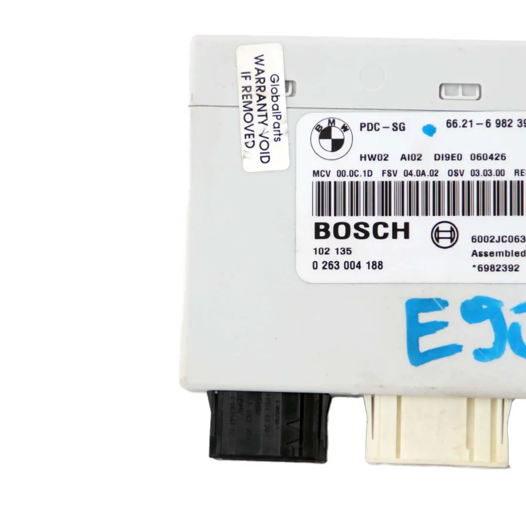 Modulo Controllo Parcheggio PDC per BMW E81 E82 E87 E90 E91 E92 con numero di parte 6982392 BMW E81 E82 E87 E90 E91 E92 Modulo Controllo Parcheggio PDC - SKU 6982392 - Numero di parte 6982392