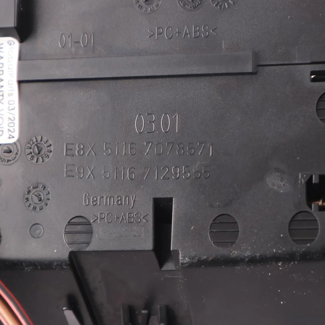 BMW E92 E93 Posacenere Consolle Centrale Nero Diamante - SKU 6982648 - Numero di parte 6982648