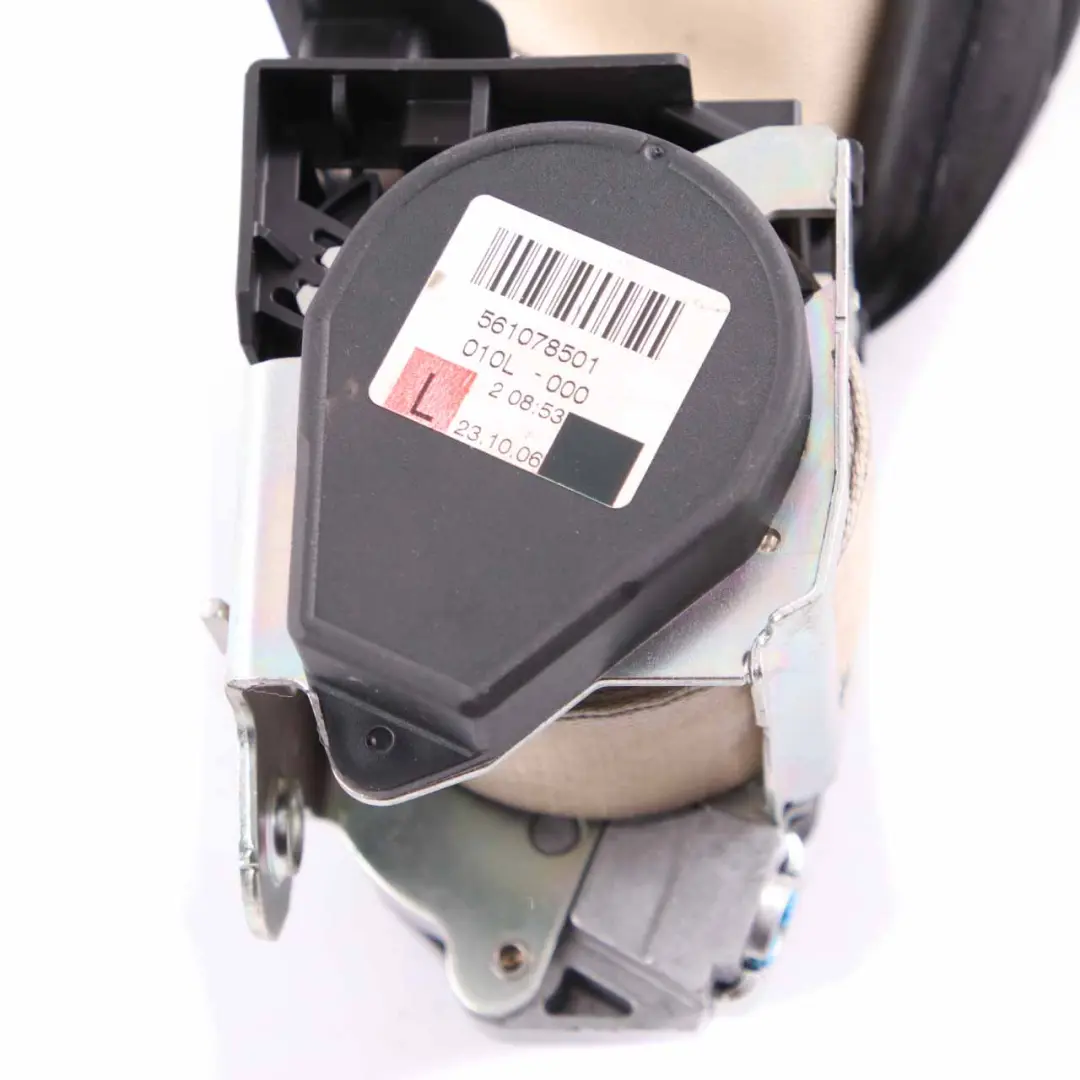 BMW E65 E66 Seatbelt Upper Belt With Force Limiter Front Left N/S Cremebeige - SKU 6982697 - Part number 6982697