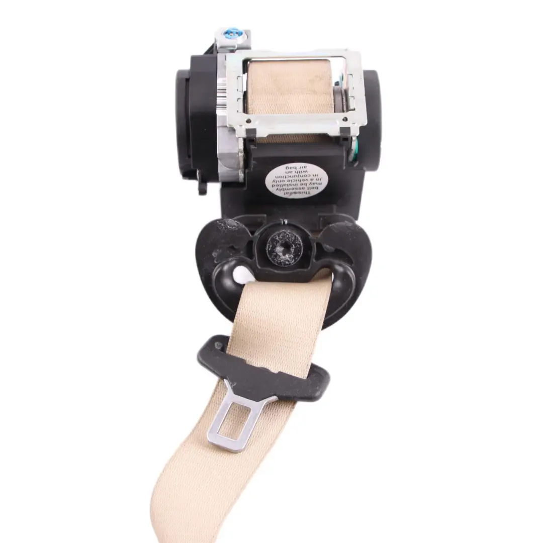 BMW E65 E66 Seatbelt Upper Belt With Force Limiter Front Left N/S Cremebeige - SKU 6982697 - Part number 6982697