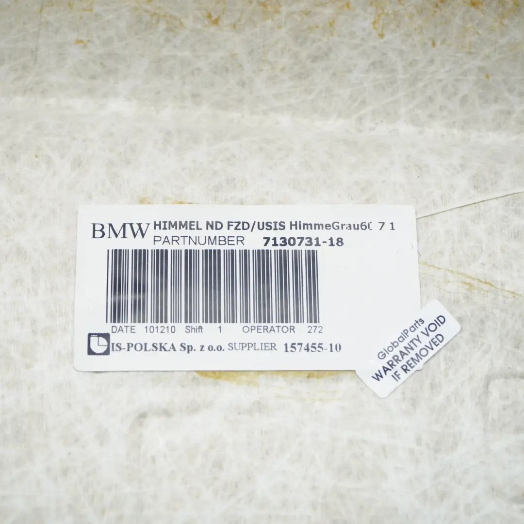 Podsufitka profilowana grau szara do BMW E91 E91N o numerze 6982760 BMW E91 E91N Podsufitka profilowana grau szara - SKU 6982760 - Numer Części 6982760