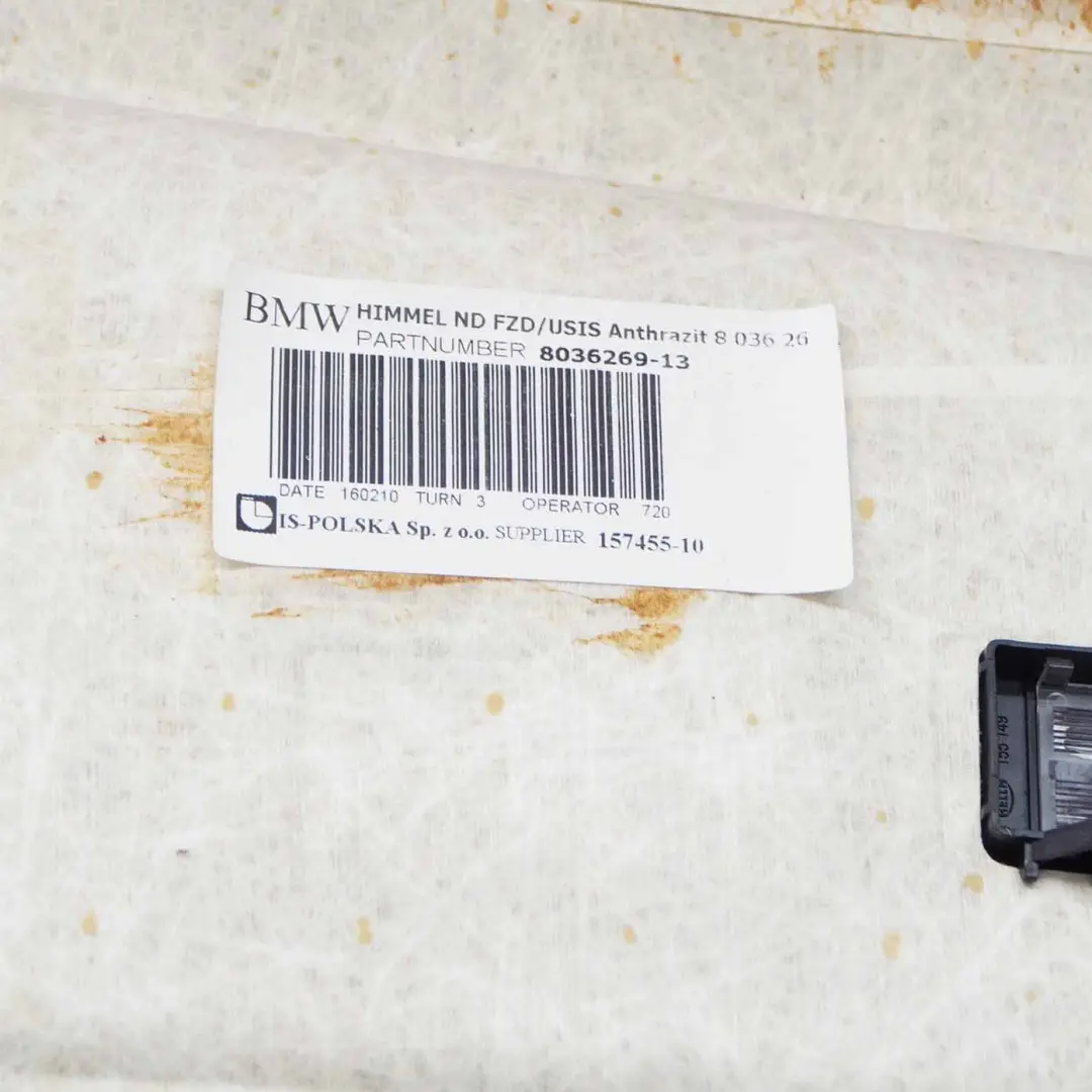 Podsufitka Czarna M Pakiet do BMW E91 Kombi o numerze 6982762 BMW E91 Kombi Podsufitka Czarna M Pakiet - SKU 6982762 - Numer Części 6982762