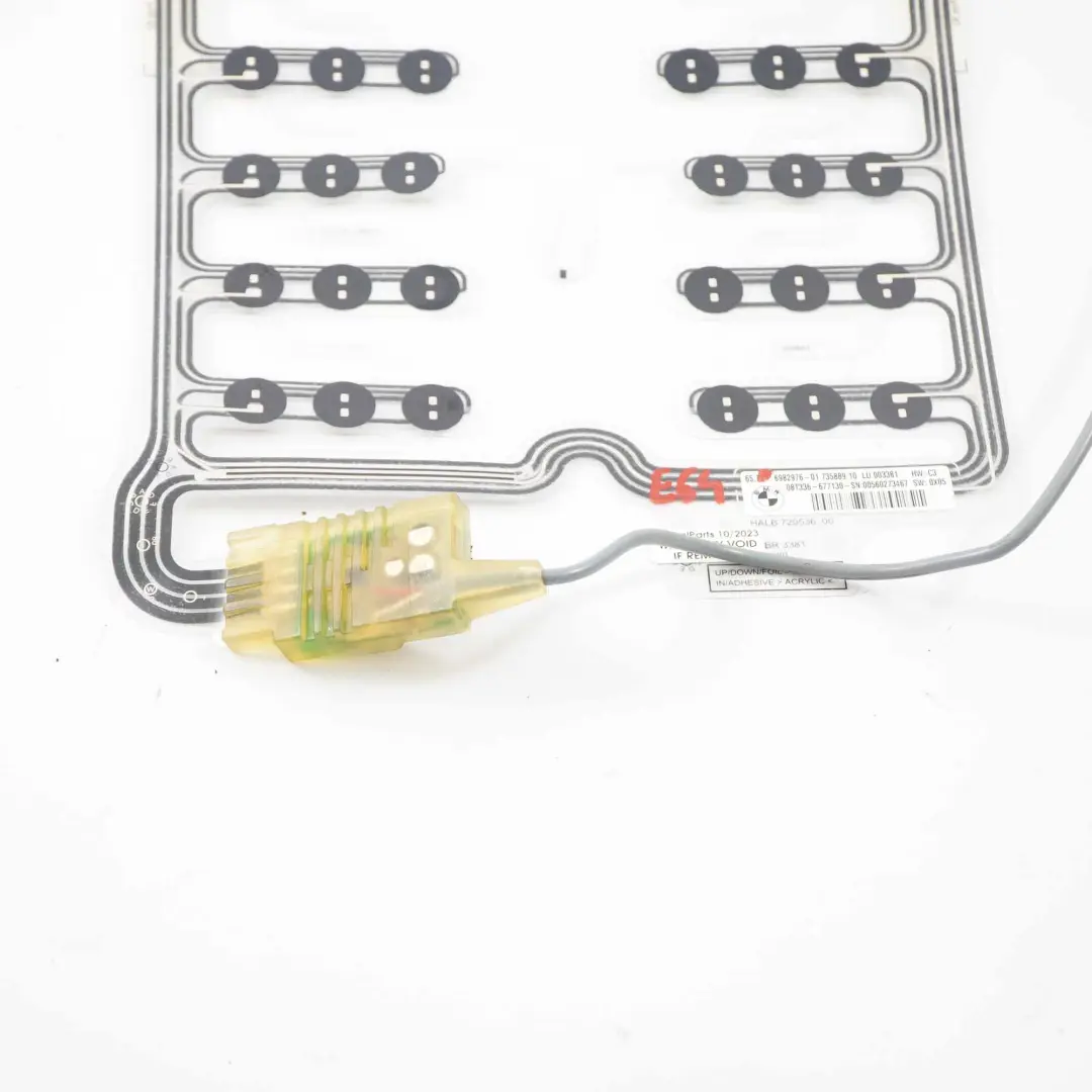 Sitz belegungs sensor Matte Beifahrerseite Steuergerät Modul für BMW E63 E64 mit Teilenummer 6982976 BMW E63 E64 Sitz belegungs sensor Matte Beifahrerseite Steuergerät Modul - SKU 6982976 - Teilenummer 6982976