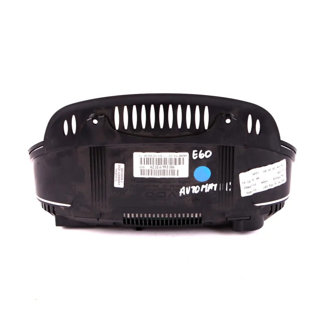 BMW 5 E60 E61 Instrument Cluster Speedo Clocks Petrol MPH Automatic - SKU 6983146 - Part number 6983146
