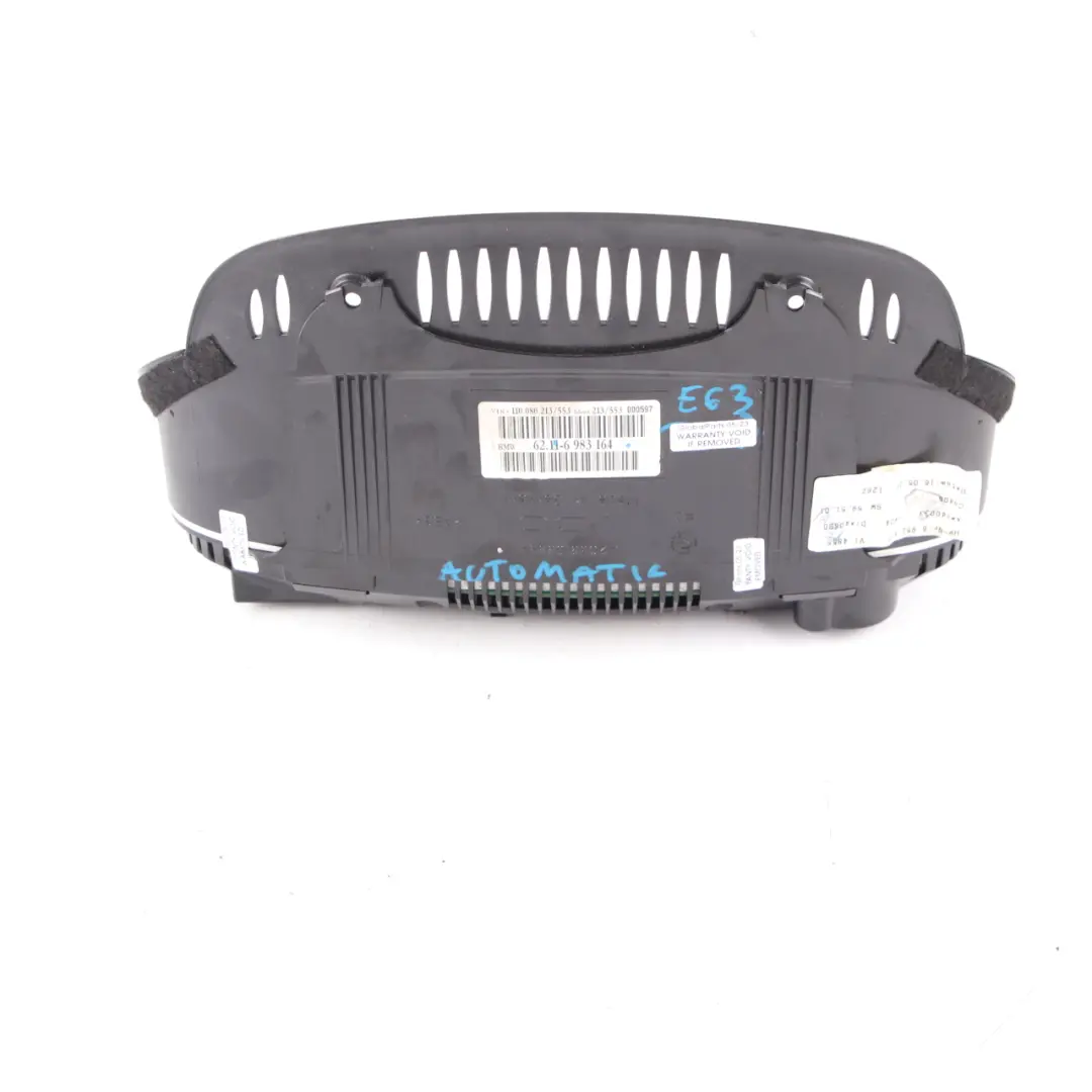  Instrument Cluster BMW E63 E64 N62 N62N Petrol Speedo Clocks Automatic - SKU 6983164 - Part number 6983164