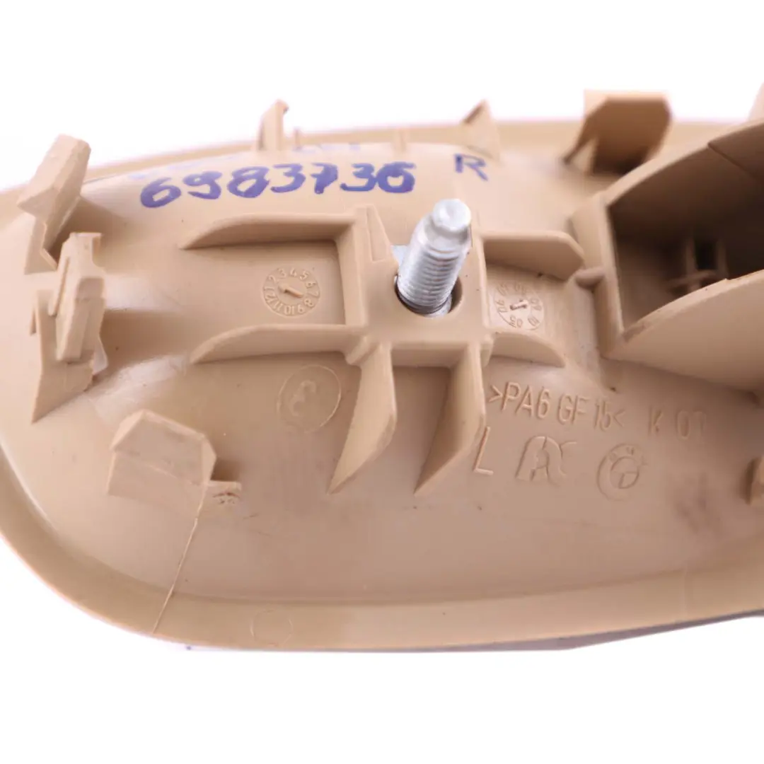 BMW 5 Series E60 E61 LCI Door Handle Inside Right O/S Beige - SKU 6983736 - Part number 6983736