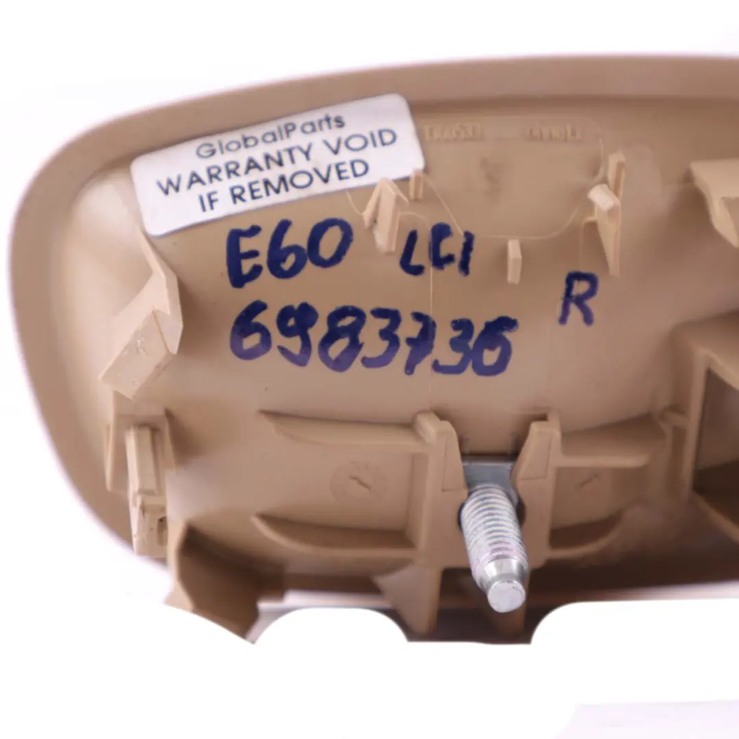 Door Handle Inside Right O/S Beige to BMW 5 Series E60 E61 LCI with Part number 6983736 BMW 5 Series E60 E61 LCI Door Handle Inside Right O/S Beige - SKU 6983736 - Part number 6983736