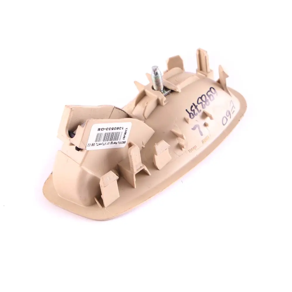 Door Handle Inside Left N/S Cream Beige to BMW E60 E61 LCI with Part number 6983739 BMW E60 E61 LCI Door Handle Inside Left N/S Cream Beige - SKU 6983739 - Part number 6983739