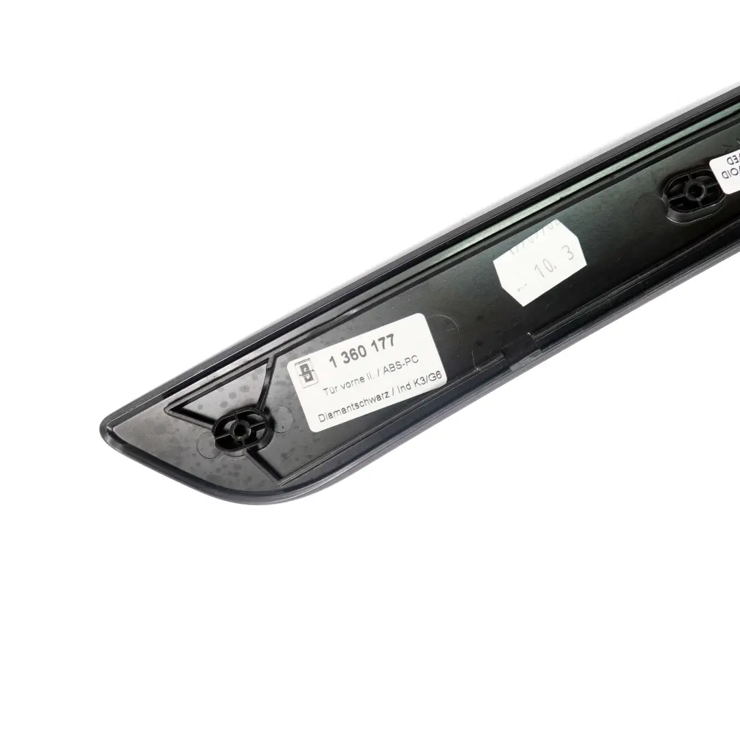 BMW 5 er E60 E61 LCI Dekorleiste Tür Vorne Links Diamantschwarz 1360177 - SKU 6983763 - Teilenummer 6983763