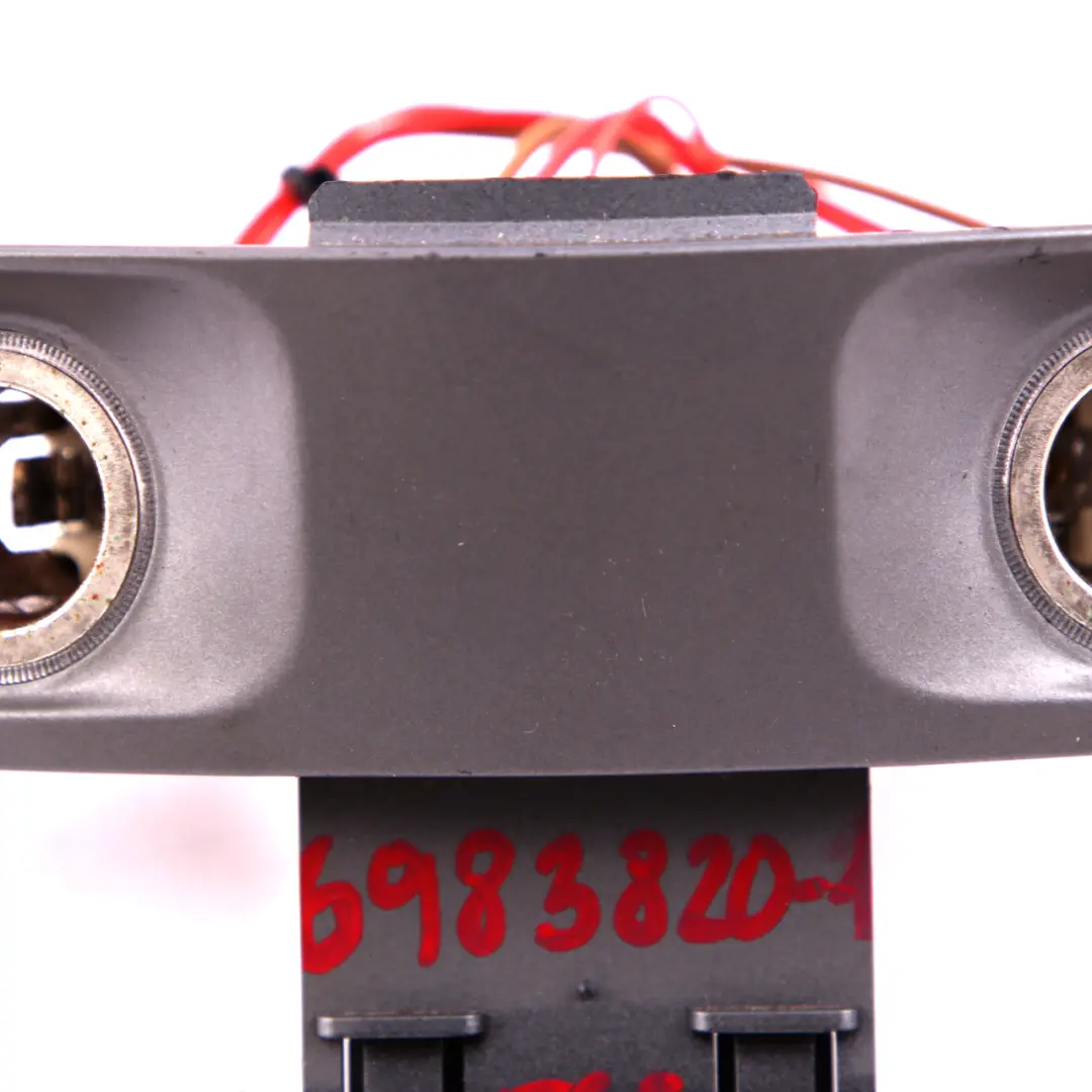 Trim Centre Console Rear Lighter Sockets Cover Dark Silver to BMW 7 E65 E66 1 with Part number 7002402 BMW 7 E65 E66 1 Trim Centre Console Rear Lighter Sockets Cover Dark Silver - SKU 6983820-1 - Part number 7002402