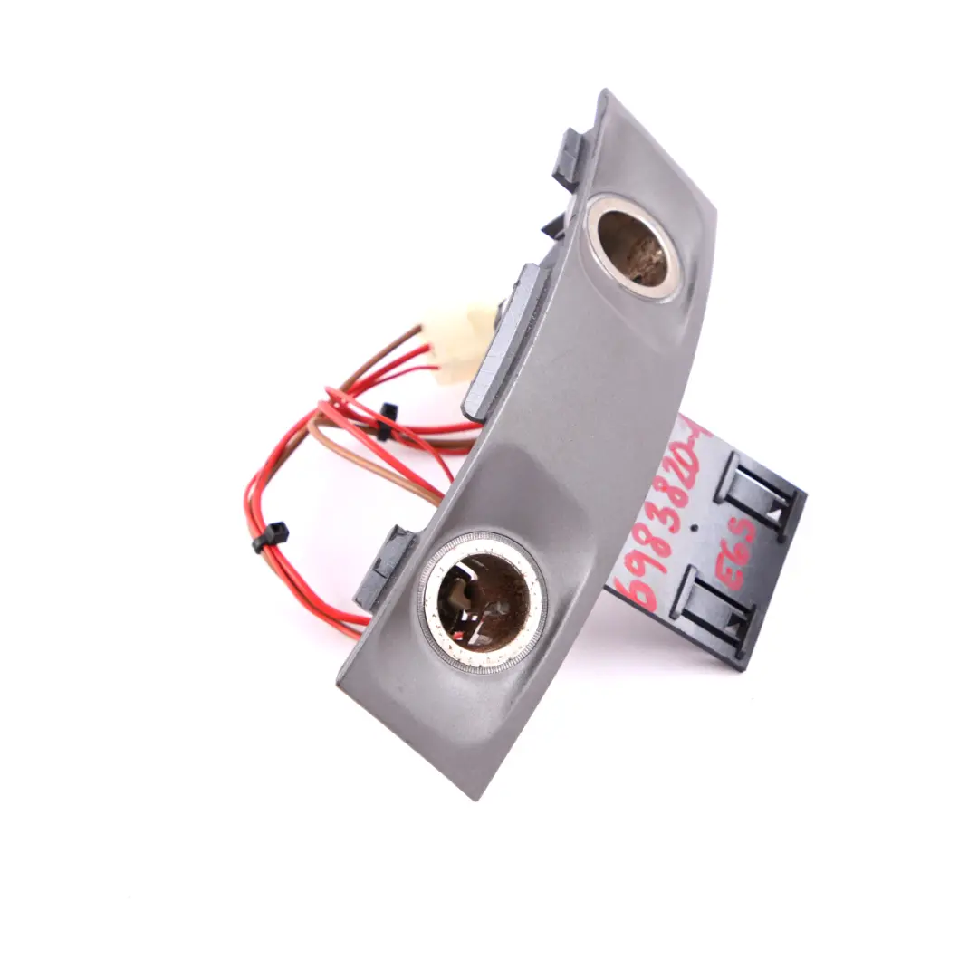 Trim Centre Console Rear Lighter Sockets Cover Dark Silver to BMW 7 E65 E66 1 with Part number 7002402 BMW 7 E65 E66 1 Trim Centre Console Rear Lighter Sockets Cover Dark Silver - SKU 6983820-1 - Part number 7002402