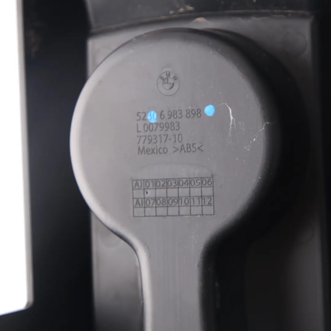 Centre Console Rear 3rd Seat Row Cup Holder Trim Black to BMW X5 E70 with Part number 6983898 BMW X5 E70 Centre Console Rear 3rd Seat Row Cup Holder Trim Black - SKU 6983898 - Part number 6983898