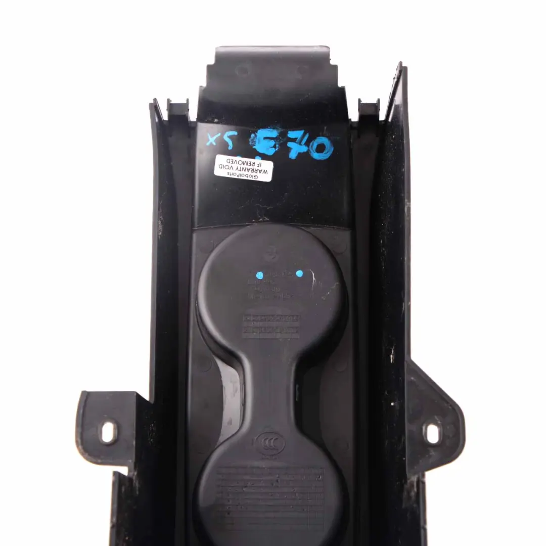 BMW X5 E70 Centre Console Rear 3rd Seat Row Cup Holder Trim Black - SKU 6983898 - Part number 6983898