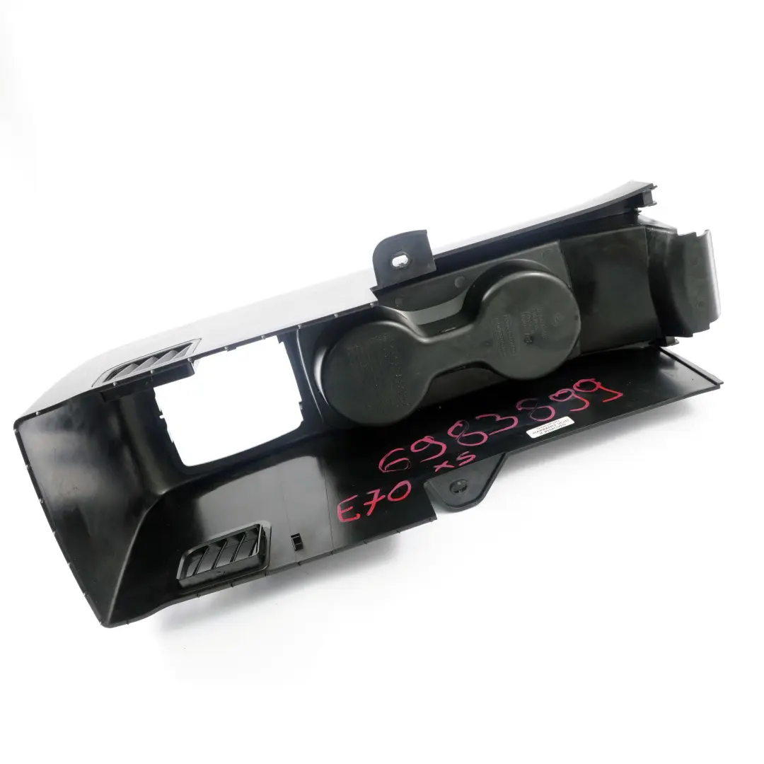 BMW X5 E70 Ablagefach Mittelkonsole Konsole Hinten Schwarz 6983898 - SKU 6983899 - Teilenummer 6983899