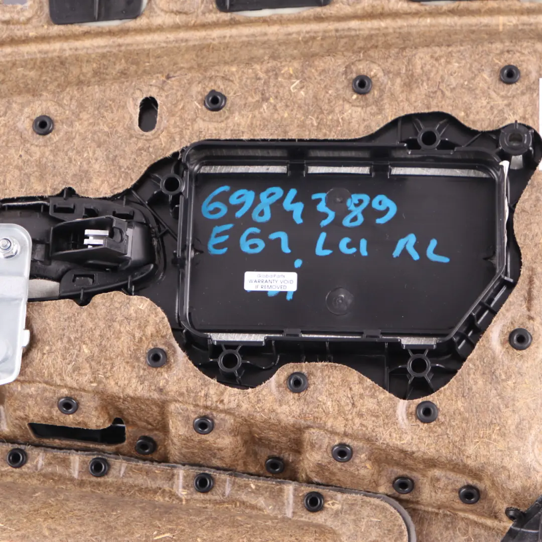  Door Card BMW E60 E61 LCI Rear Left N/S Door Lining Trim Panel Black Leather - SKU 6984389 - Part number 6984389