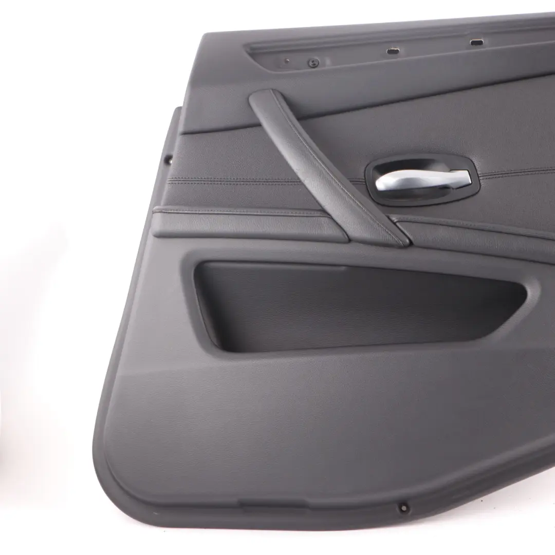 Right O/S Door Card Lining Leather Panel Black 6984390 to BMW E60 E61 LCI Rear with Part number 6984389 BMW E60 E61 LCI Rear Right O/S Door Card Lining Leather Panel Black 6984390 - SKU 6984390-1 - Part number 6984389