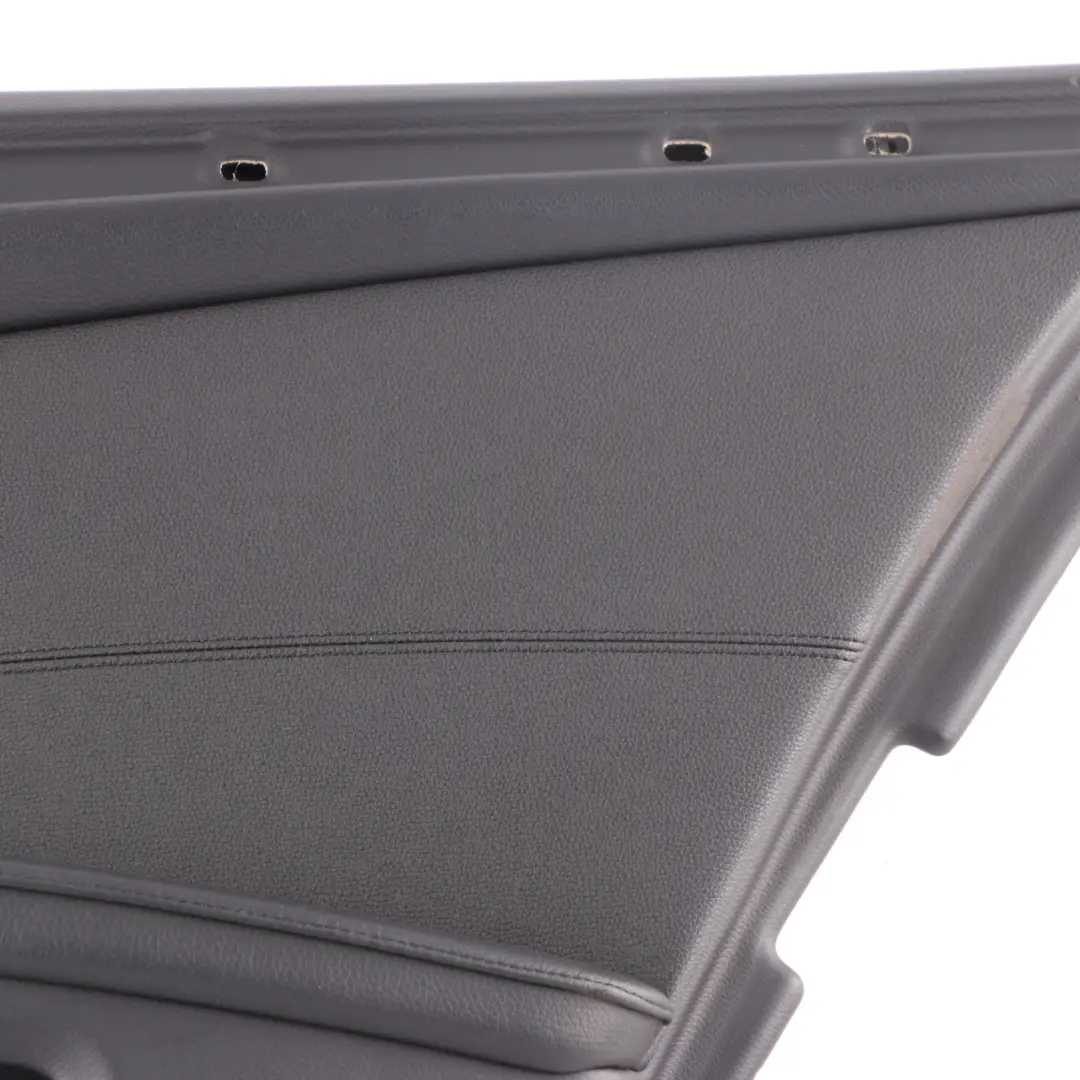 Right O/S Door Card Lining Leather Panel Black 6984390 to BMW E60 E61 LCI Rear with Part number 6984389 BMW E60 E61 LCI Rear Right O/S Door Card Lining Leather Panel Black 6984390 - SKU 6984390-1 - Part number 6984389