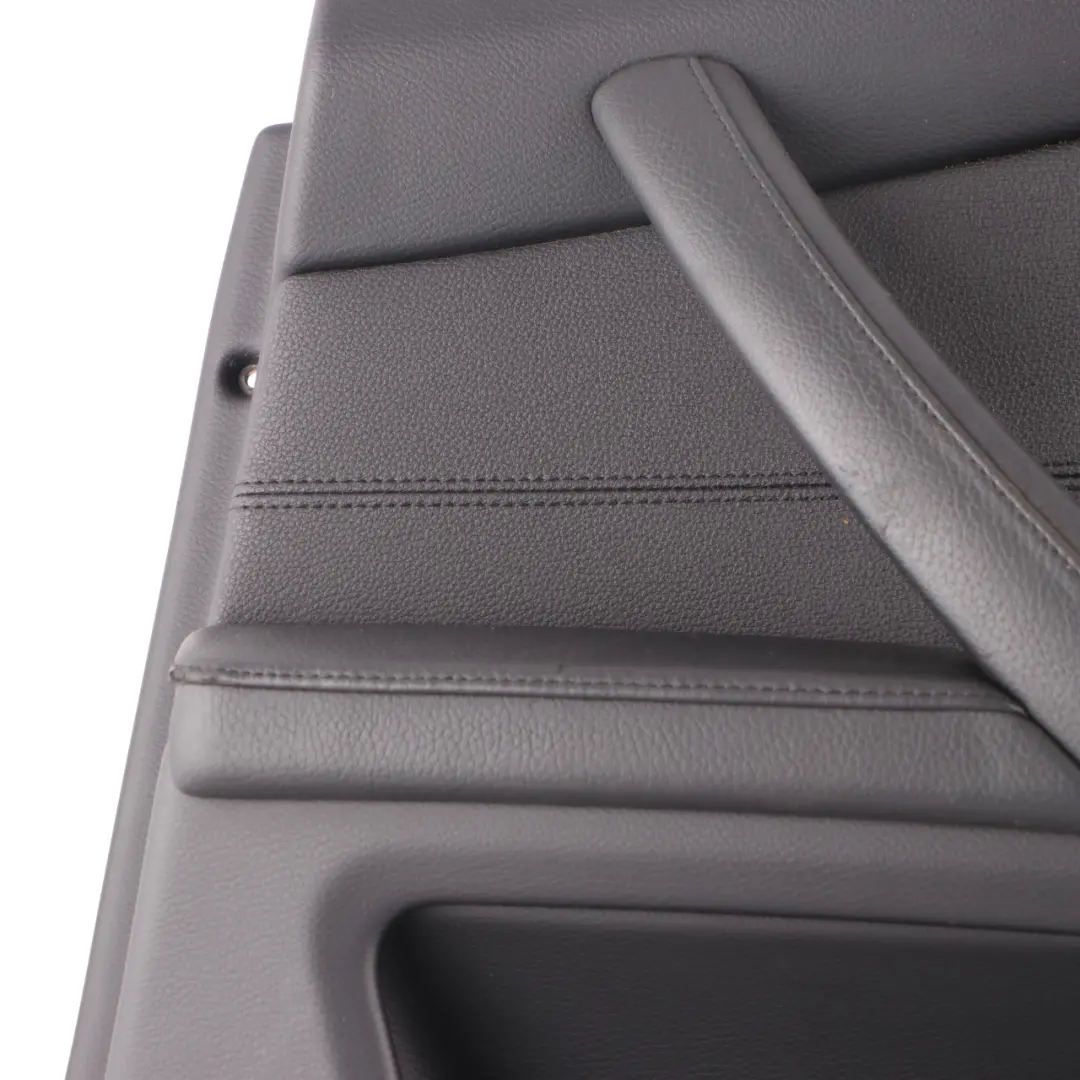 Right O/S Door Card Lining Leather Panel Black 6984390 to BMW E60 E61 LCI Rear with Part number 6984389 BMW E60 E61 LCI Rear Right O/S Door Card Lining Leather Panel Black 6984390 - SKU 6984390-1 - Part number 6984389