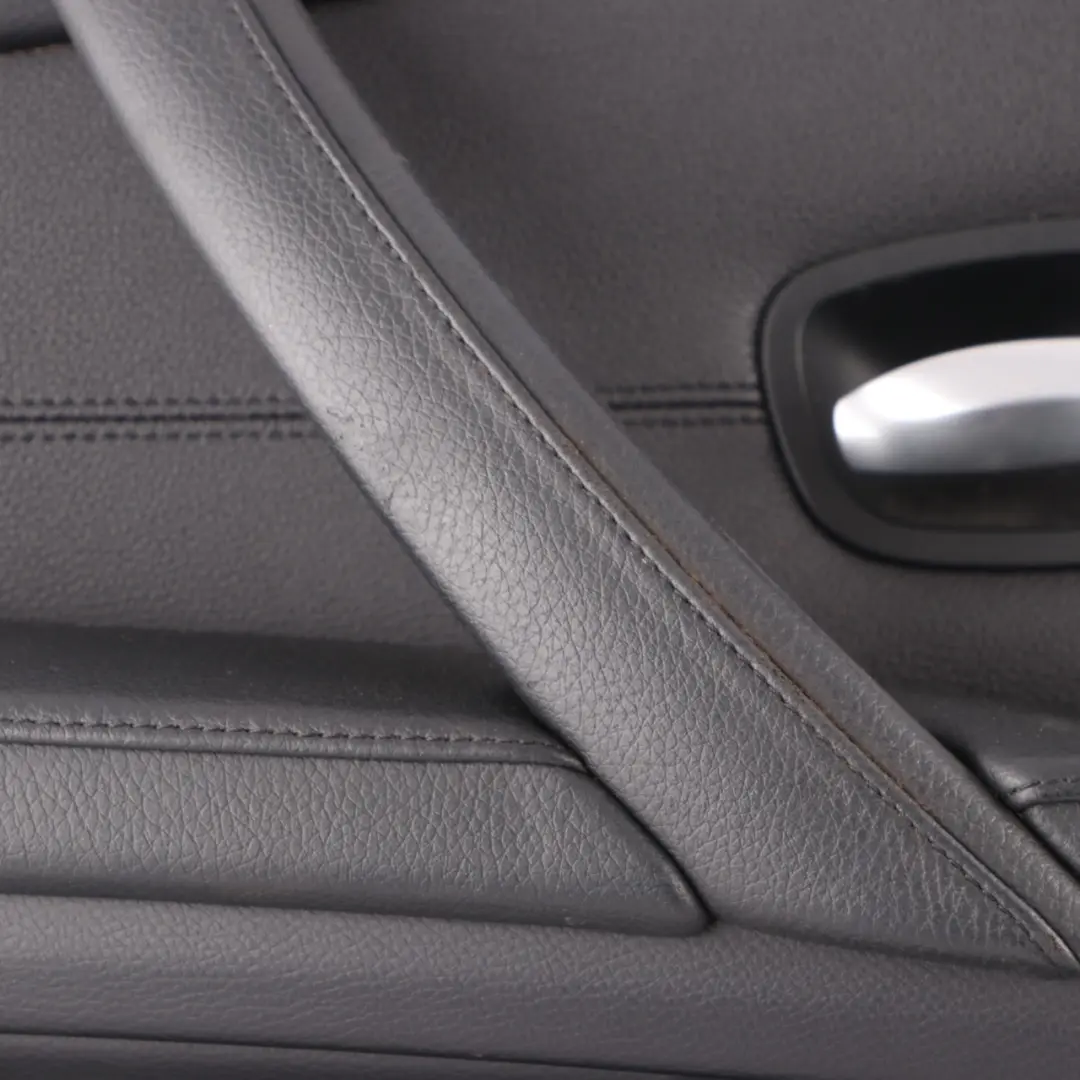 BMW E60 E61 LCI Rear Right O/S Door Card Lining Leather Panel Black 6984390 - SKU 6984390-1 - Part number 6984389