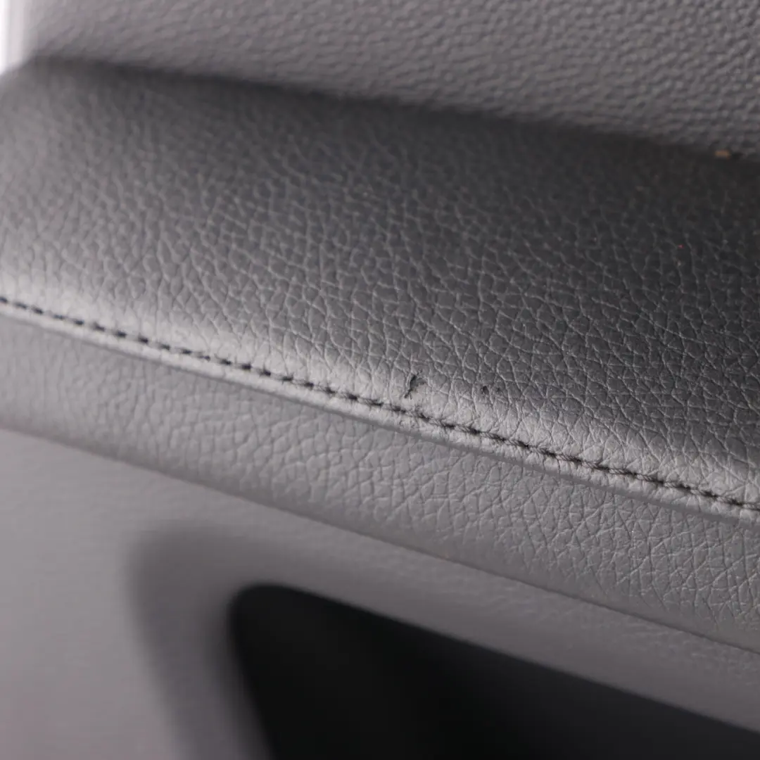 Right O/S Door Card Lining Leather Panel Black 6984390 to BMW E60 E61 LCI Rear with Part number 6984389 BMW E60 E61 LCI Rear Right O/S Door Card Lining Leather Panel Black 6984390 - SKU 6984390-1 - Part number 6984389