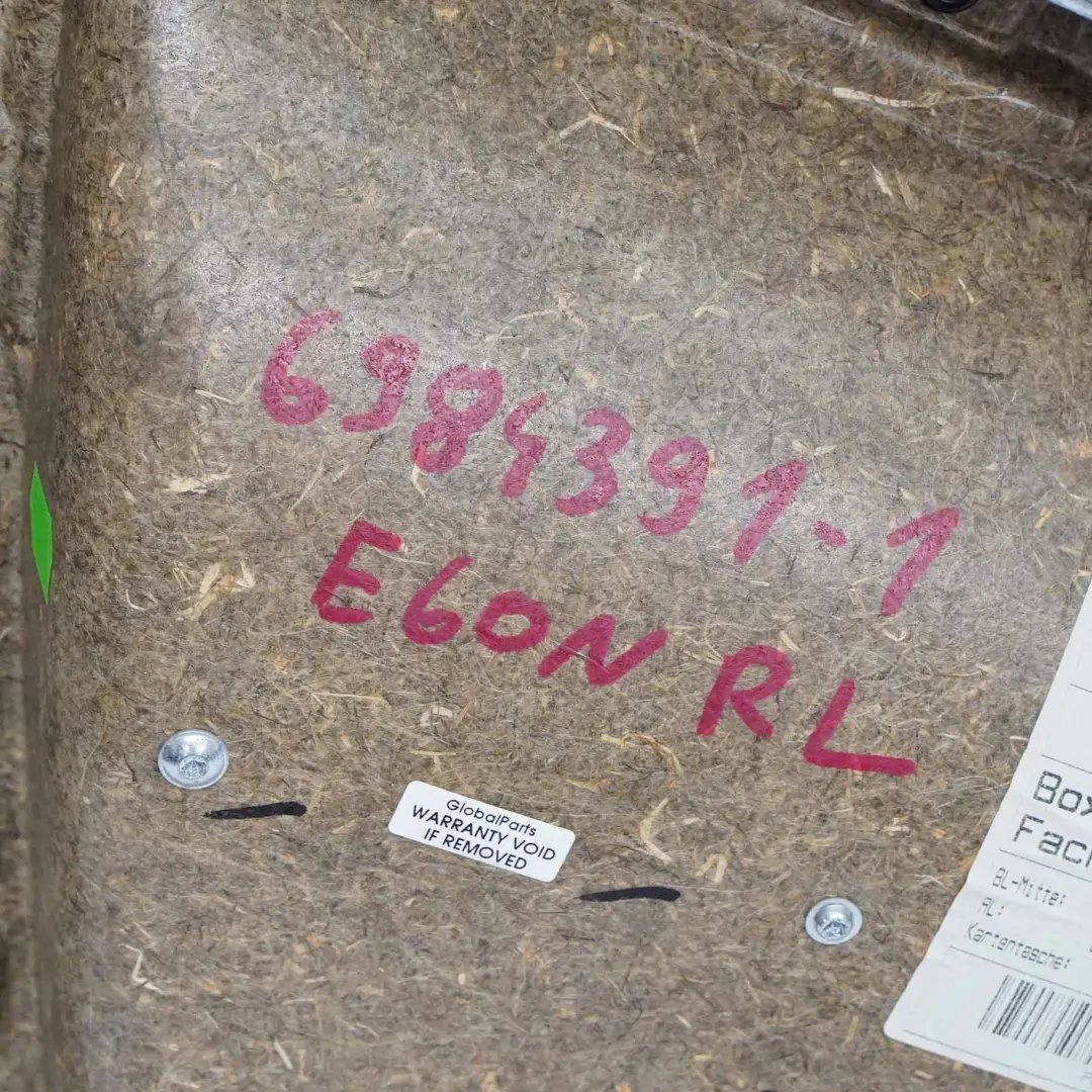 Tarjeta De Puerta Cuero Beige Izquierda para BMW E60 E61 LCI con número de pieza 6984391 BMW E60 E61 LCI Tarjeta De Puerta Cuero Beige Izquierda - SKU 6984391-1 - Número de pieza 6984391