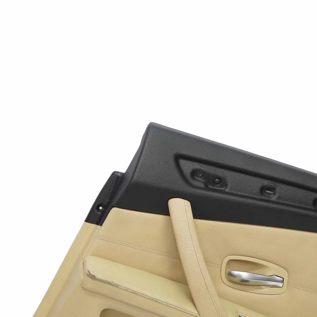 Door Card BMW E60 E61 LCI Rear Right O/S Door Interior Trim Panel Beige Leather to with Part number 6984392 Door Card BMW E60 E61 LCI Rear Right O/S Door Interior Trim Panel Beige Leather - SKU 6984392-1 - Part number 6984392