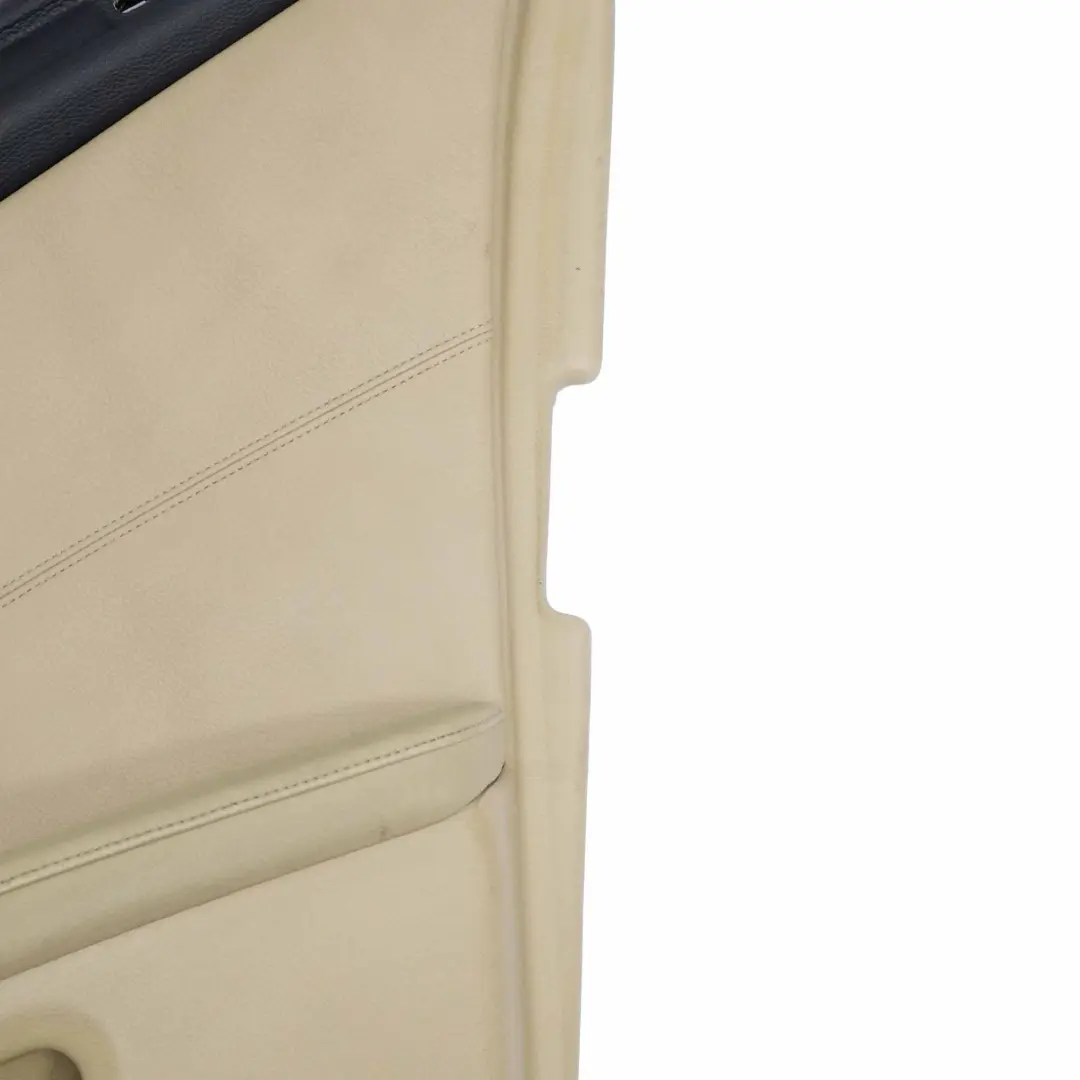Tarjeta De Puerta Cuero Beige Izquierda para BMW E60 E61 LCI con número de pieza 6984392 BMW E60 E61 LCI Tarjeta De Puerta Cuero Beige Izquierda - SKU 6984392-1 - Número de pieza 6984392