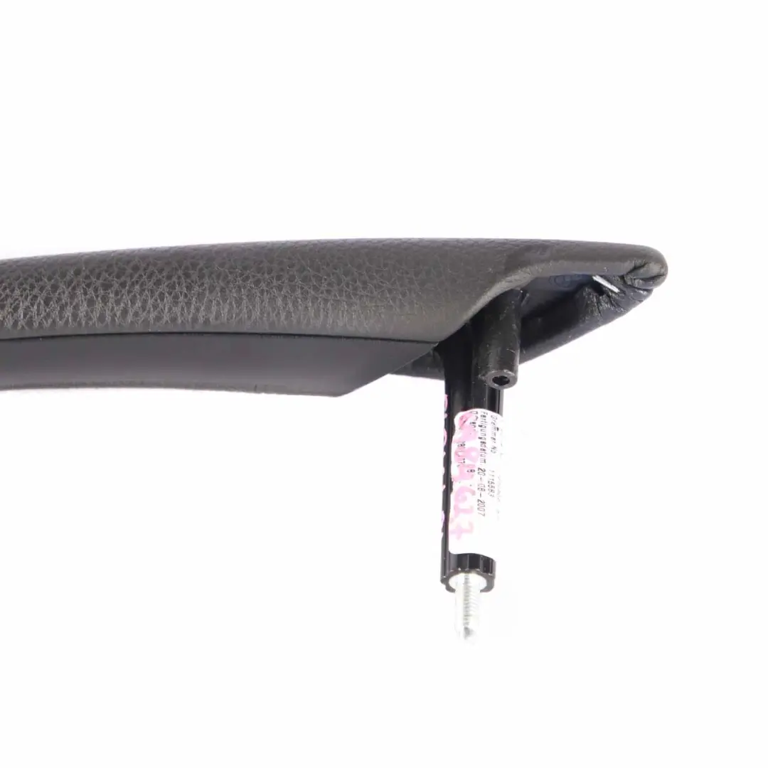 Door Card Handle BMW E60 E61 LCI Left N/S Interior Door Clasp Black Leather  - SKU 6984627 - Part number 6984627