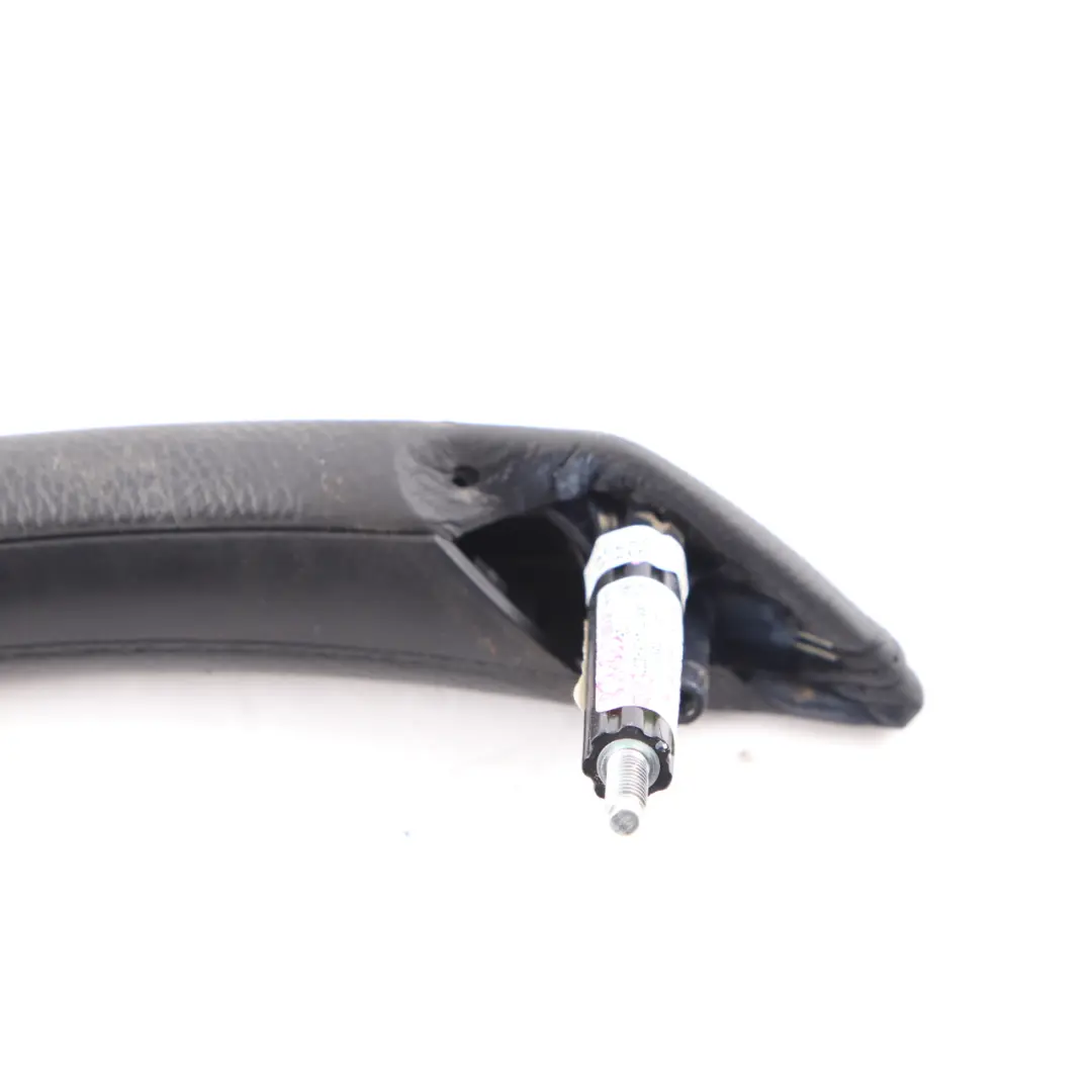 BMW E60 E61 LCI Tirador Puerta Interior Moldura Trasera Derecha Cuero Negro - SKU 6984628 - Número de pieza 6984628